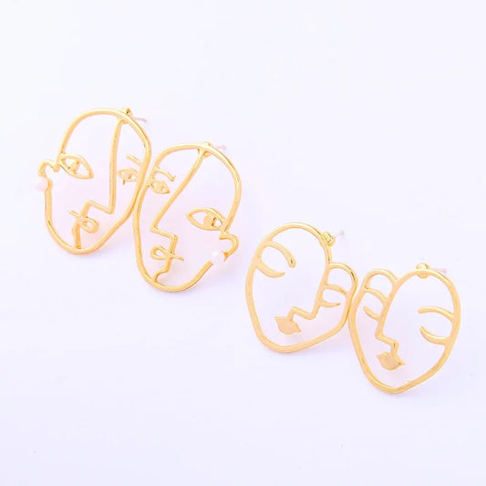 Face Outline Earrings